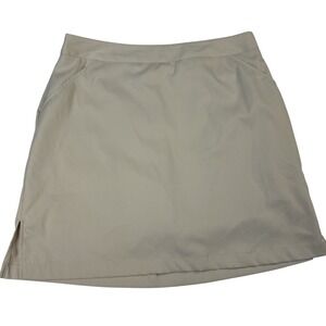 Coral‎ Bay Golf Pickle Ball Skort Size 8 Tan Performance Stretch Skirt Shorts